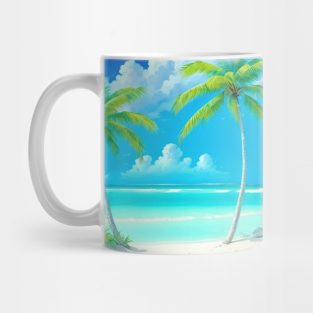 Paradise beach palm trees Mug
